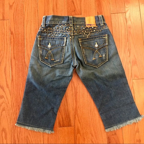 Above the knee Jeans Shorts Sz 27 - Picture 5 of 8